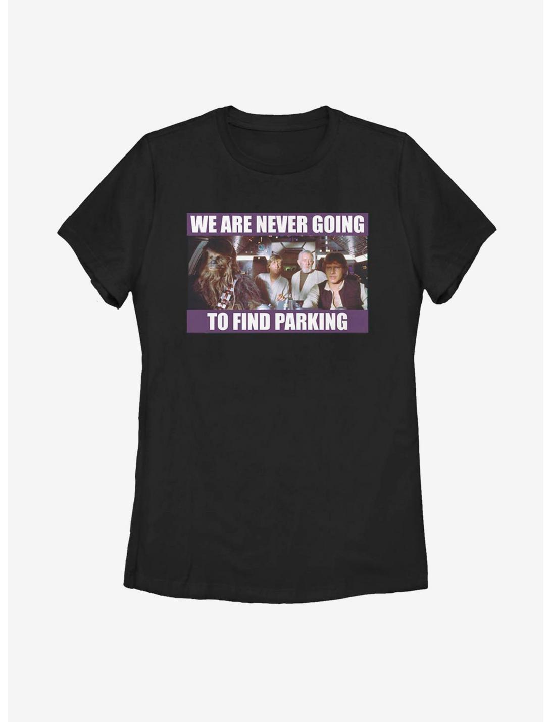 Plus Size Star Wars Never Going To Find Parking Womens T-Shirt, BLACK, hi-res