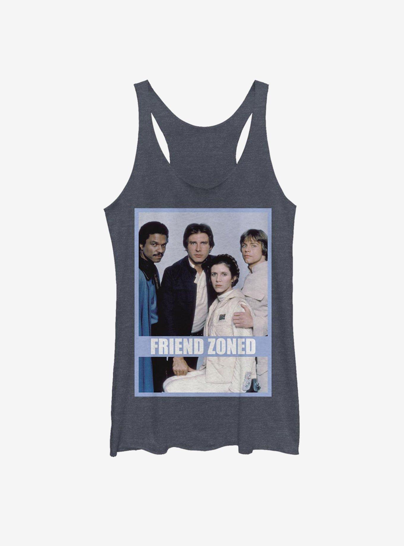 Star Wars Friend Zone Womens Tank Top, NAVY HTR, hi-res