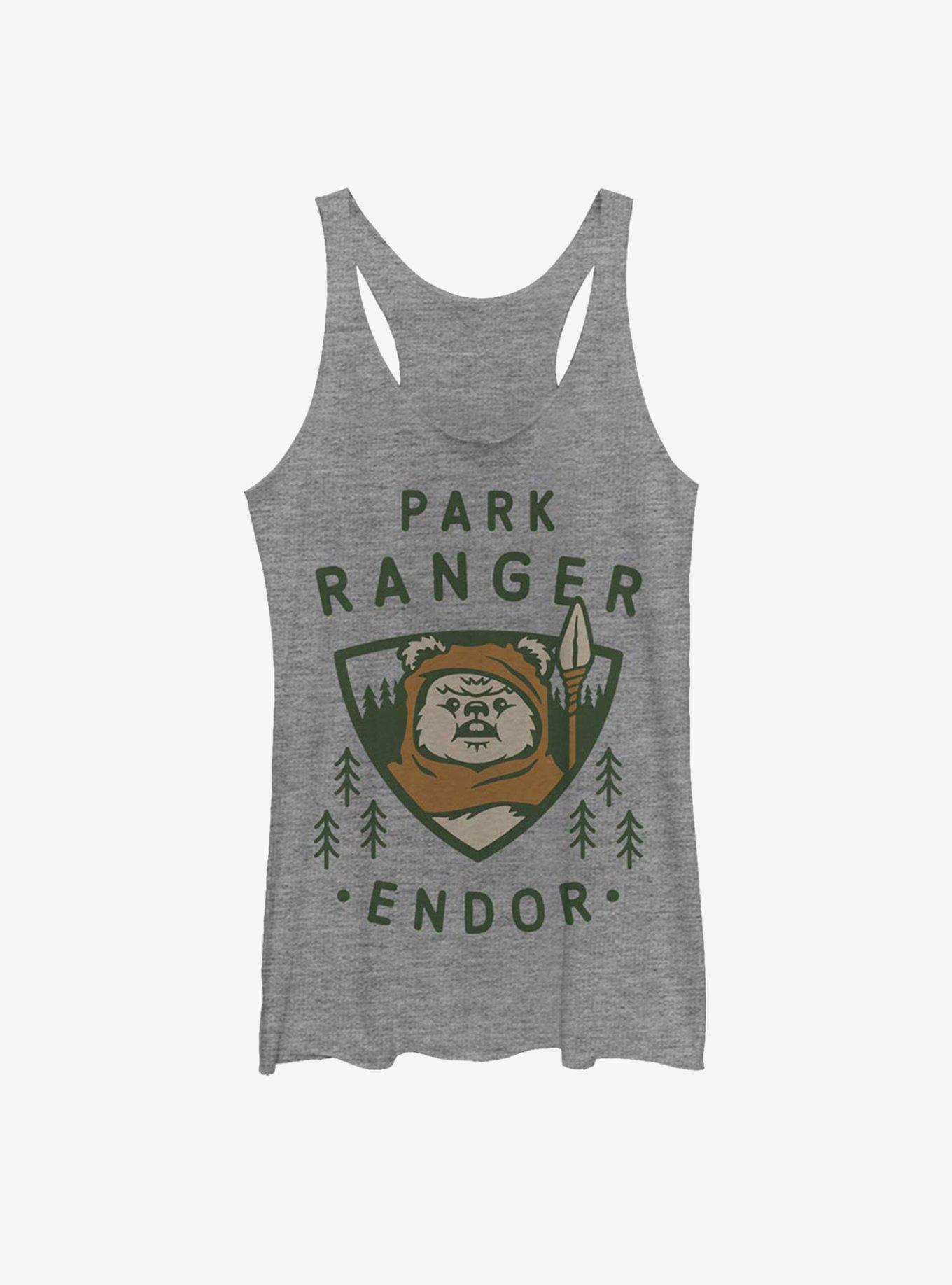 Star Wars Park Ranger Endor Womens Tank Top, GRAY HTR, hi-res