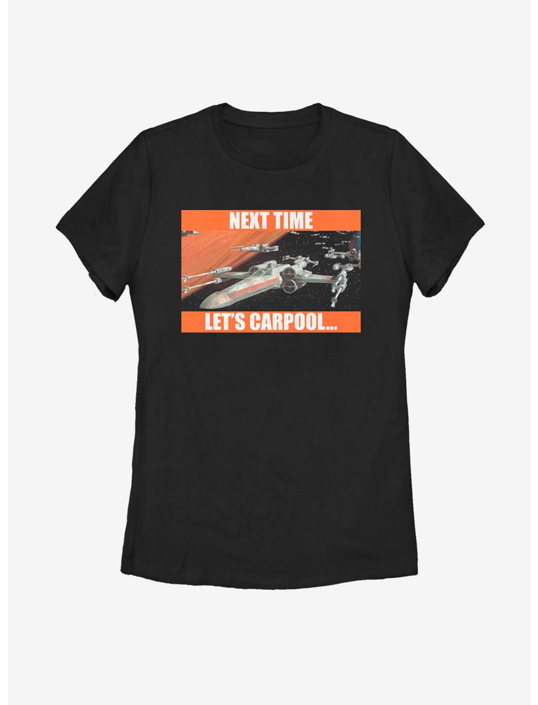 Star Wars Next Time Let's Carpool Womens T-Shirt, BLACK, hi-res