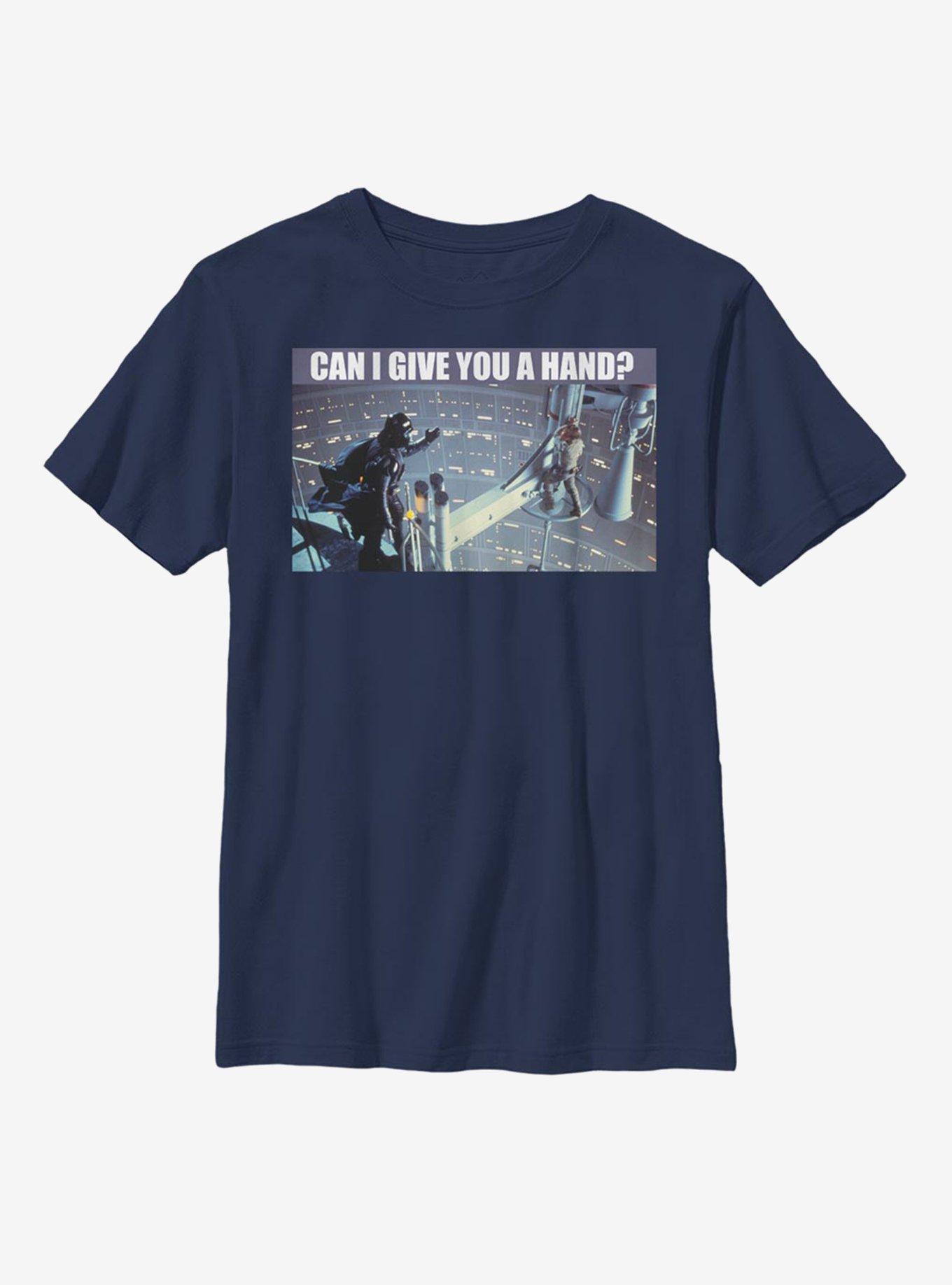 Star Wars Vader Luke Can I Give You A Hand Youth T-Shirt, , hi-res