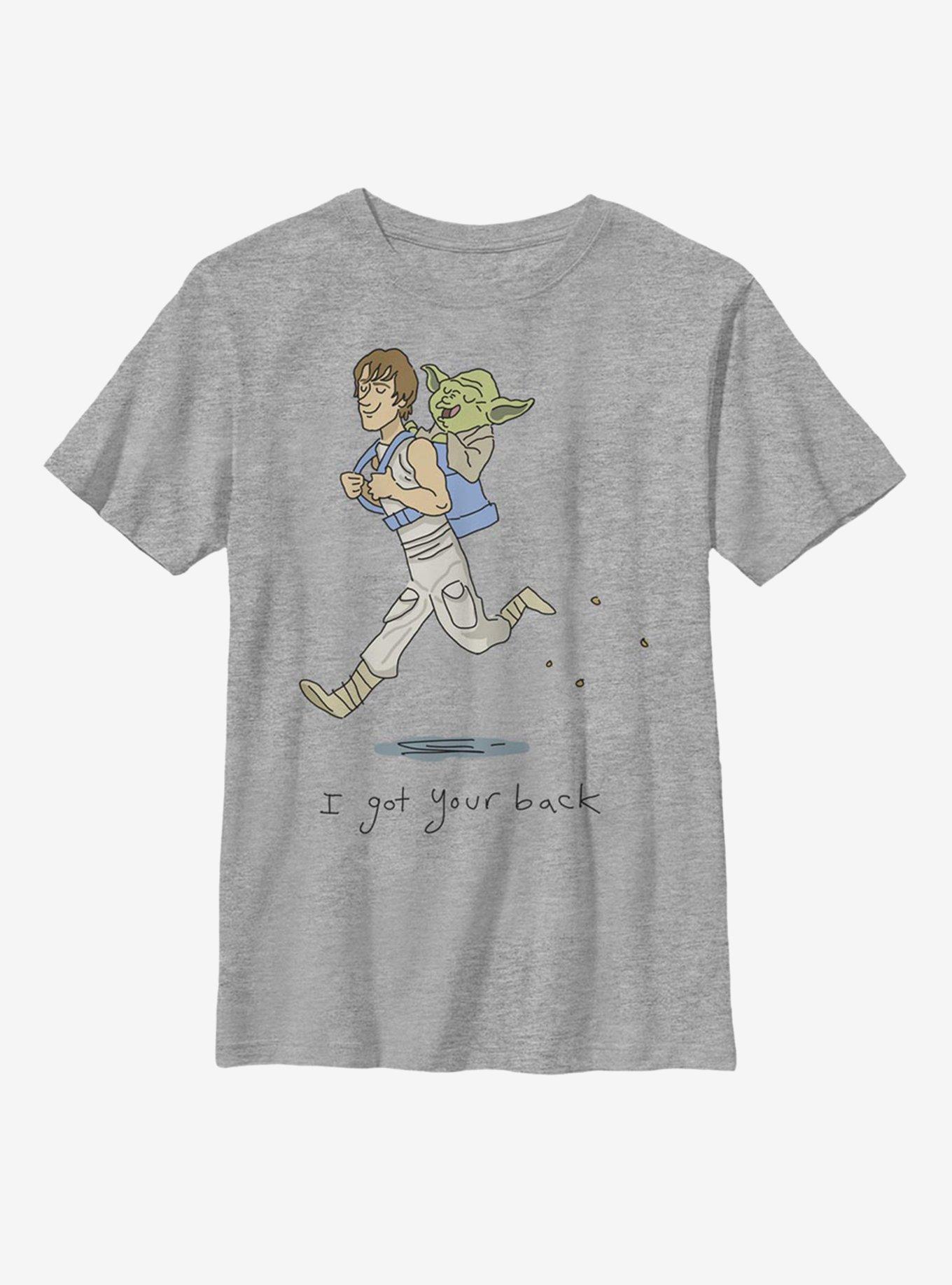 Star Wars Luke Yoda Got Your Back Youth T-Shirt, ATH HTR, hi-res