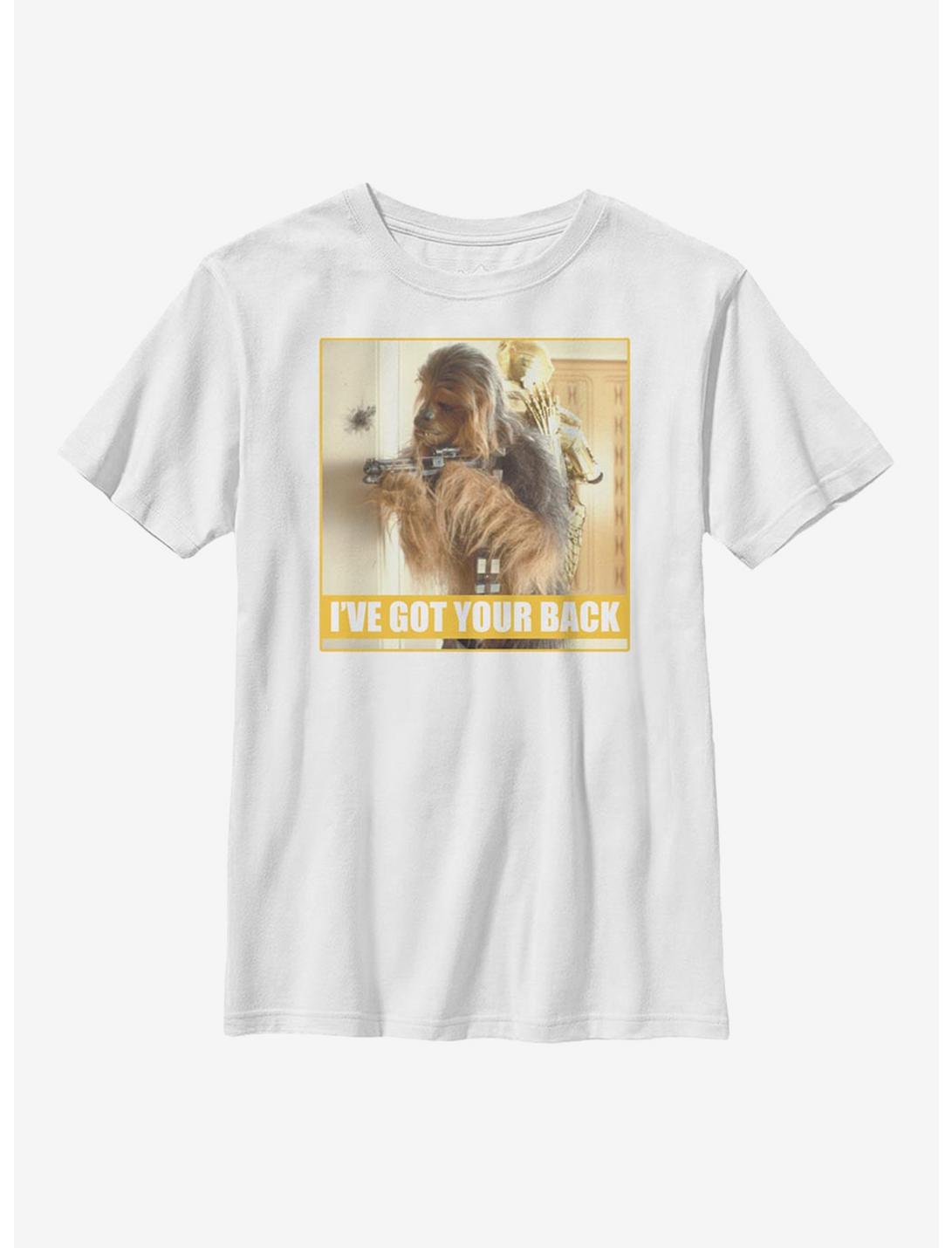 Star Wars Chewie C-3PO I've Got Your Back Youth T-Shirt, WHITE, hi-res