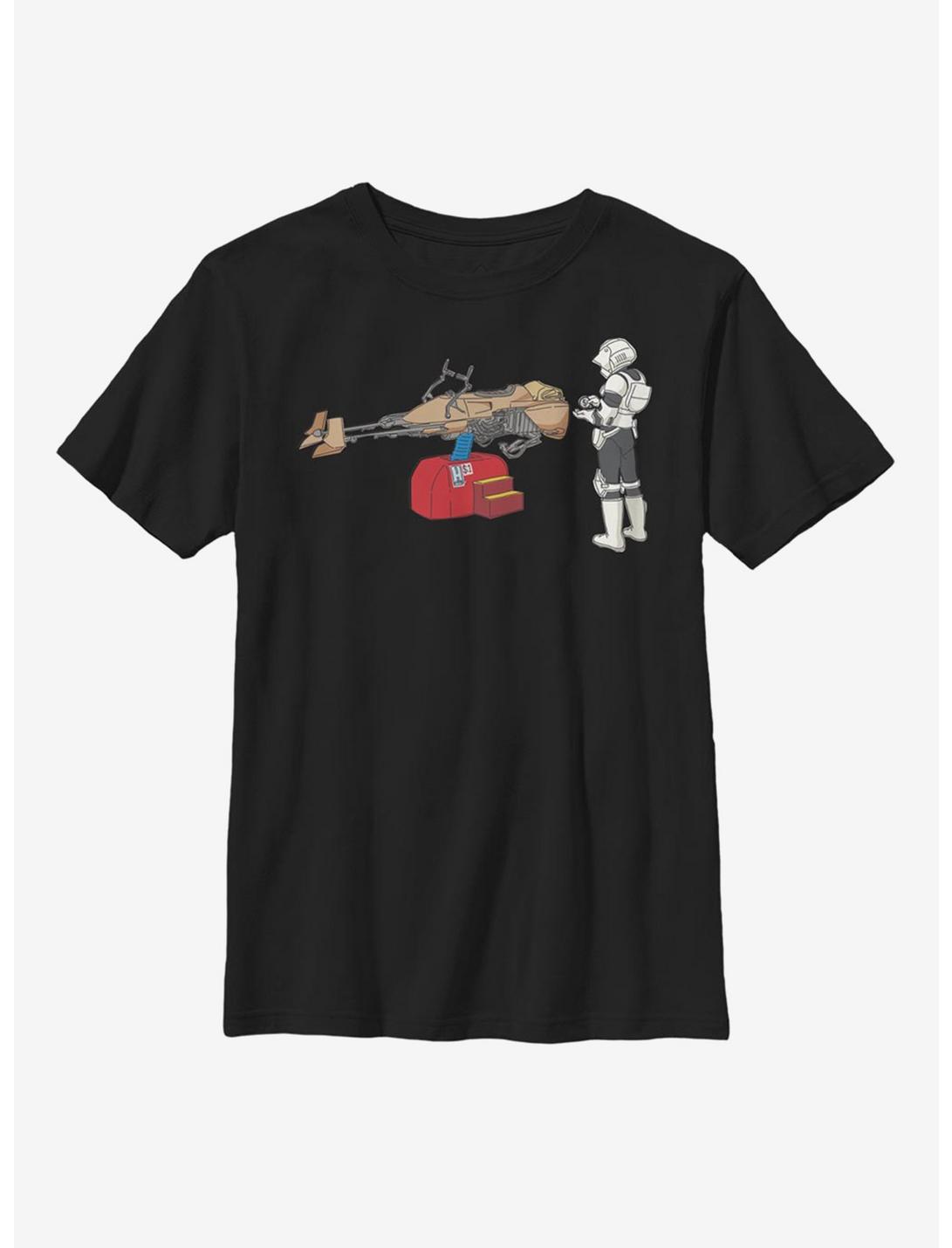 Star Wars Trooper Ride Youth T-Shirt, BLACK, hi-res