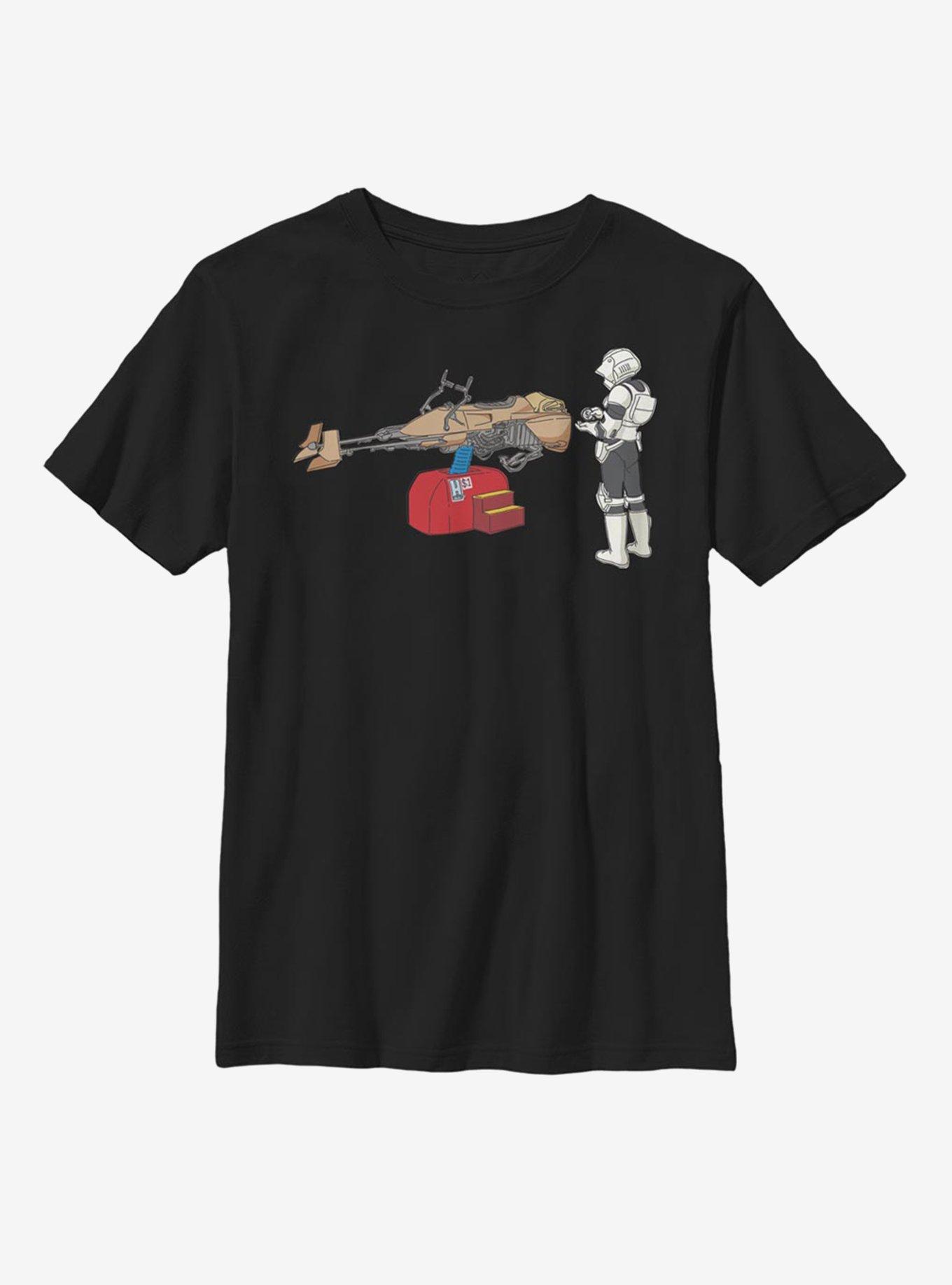 Star Wars Trooper Ride Youth T-Shirt, BLACK, hi-res