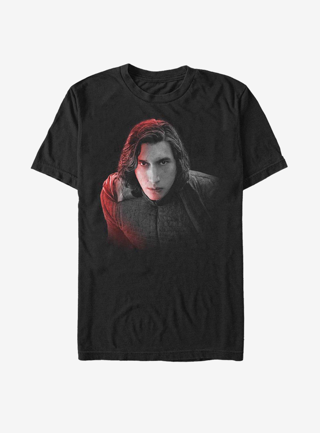 Star Wars Episode VIII The Last Jedi Kylo Ren Face T-Shirt, BLACK, hi-res