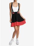 Disney Minnie Mouse Polka Dot Suspender Skirt, MULTI, hi-res