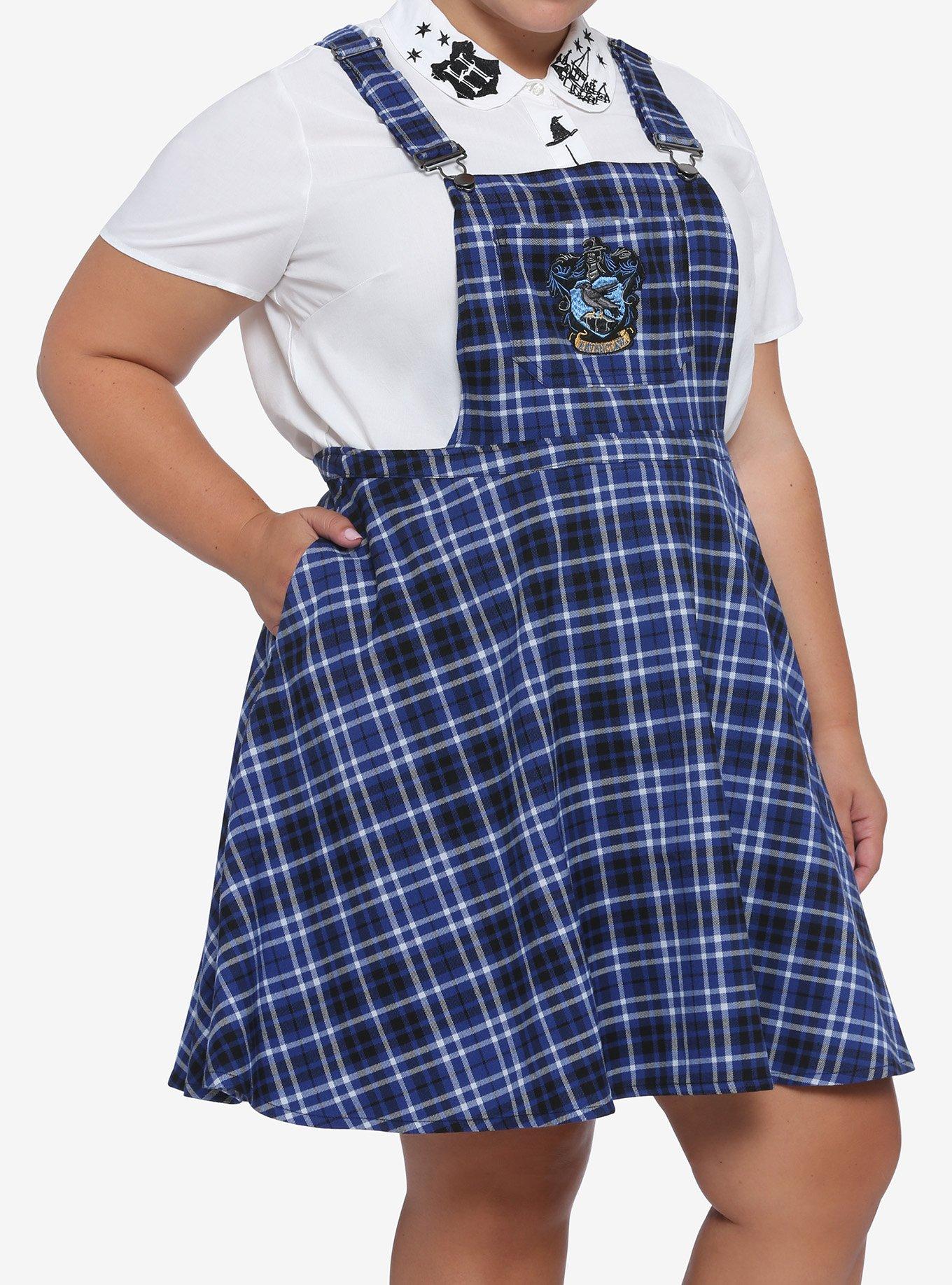 Harry Potter Ravenclaw Costume Dress Cosplay Plaid Skirt For Women Juniors  (xl) Blue : Target