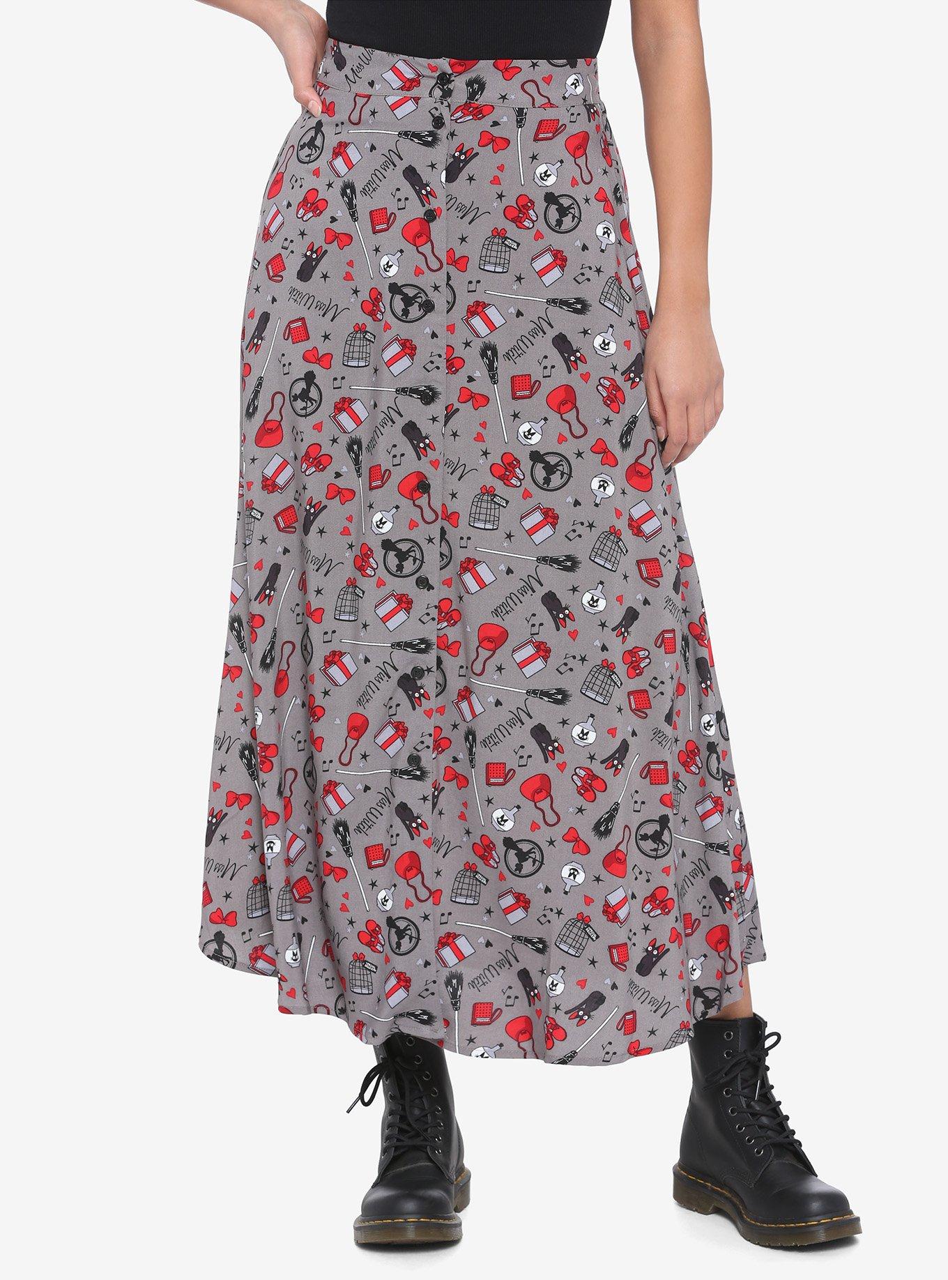 Studio Ghibli Kiki's Delivery Service Midi Skirt, MULTI, hi-res