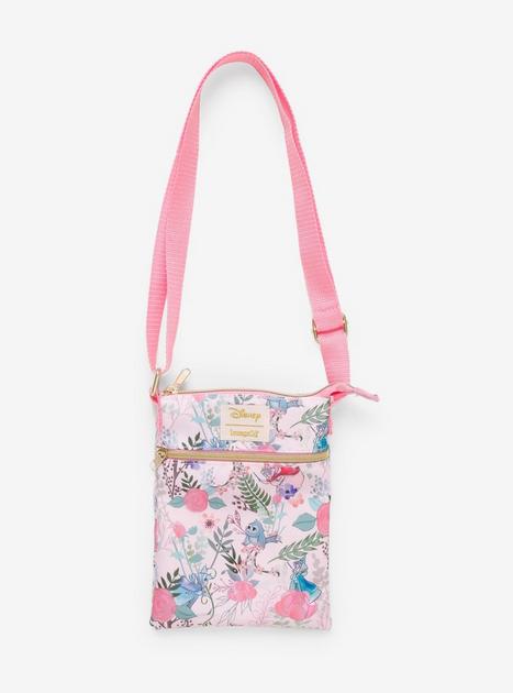 Loungefly Disney Sleeping Beauty Floral Fairies Passport Crossbody Bag ...