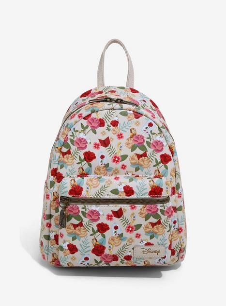 Disney Beauty And The Beast Flowers & Characters Mini Backpack | Hot Topic