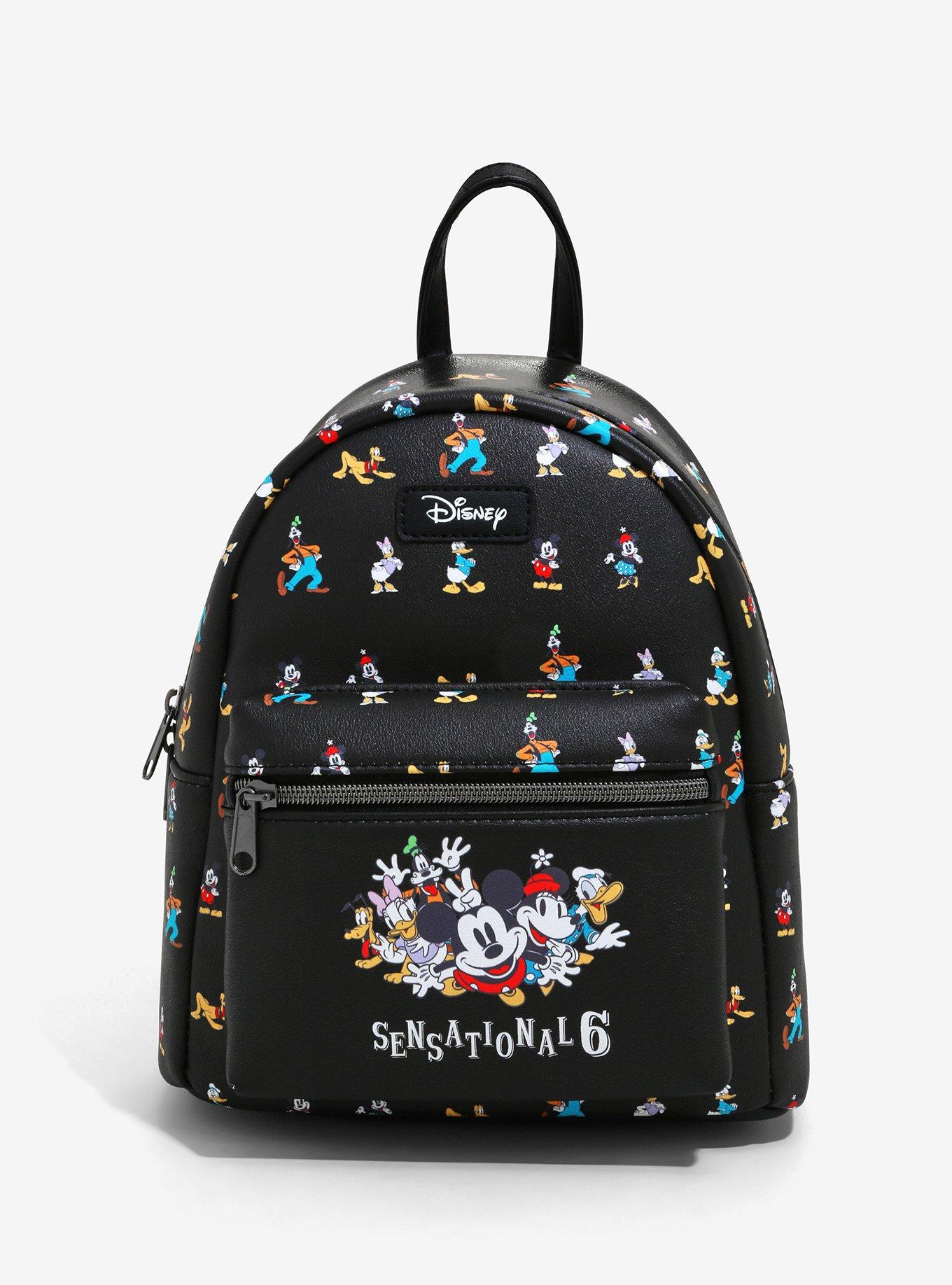 Loungefly Disney Sensational Six Holiday All Over Print Mini Backpack