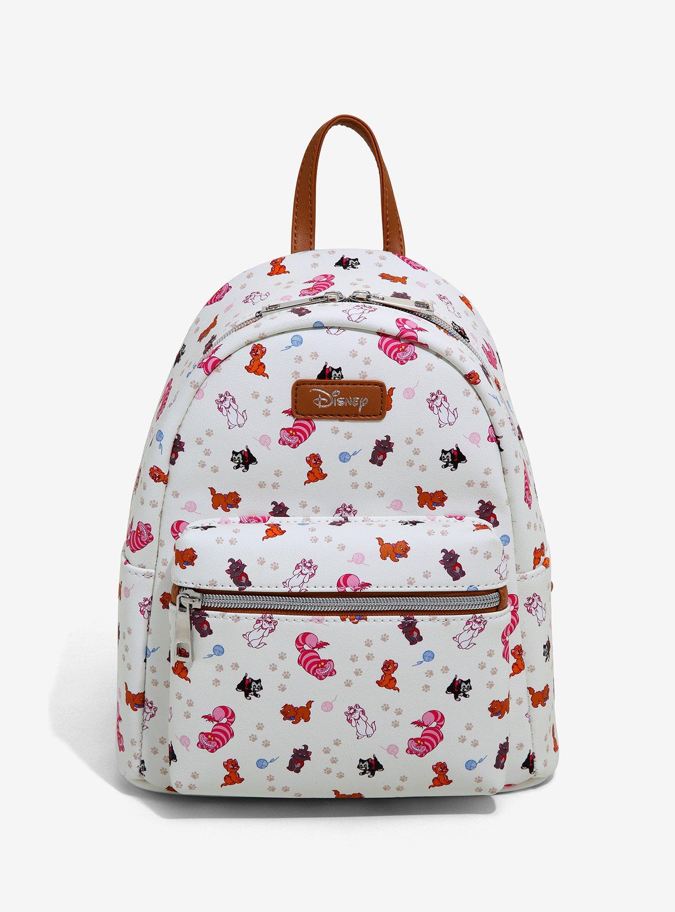 Loungefly x Disney Cats Mini Backpack Handbag All-Over Print