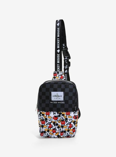 Loungefly Disney Mickey Mouse Checkered Sling Bag Hot Topic
