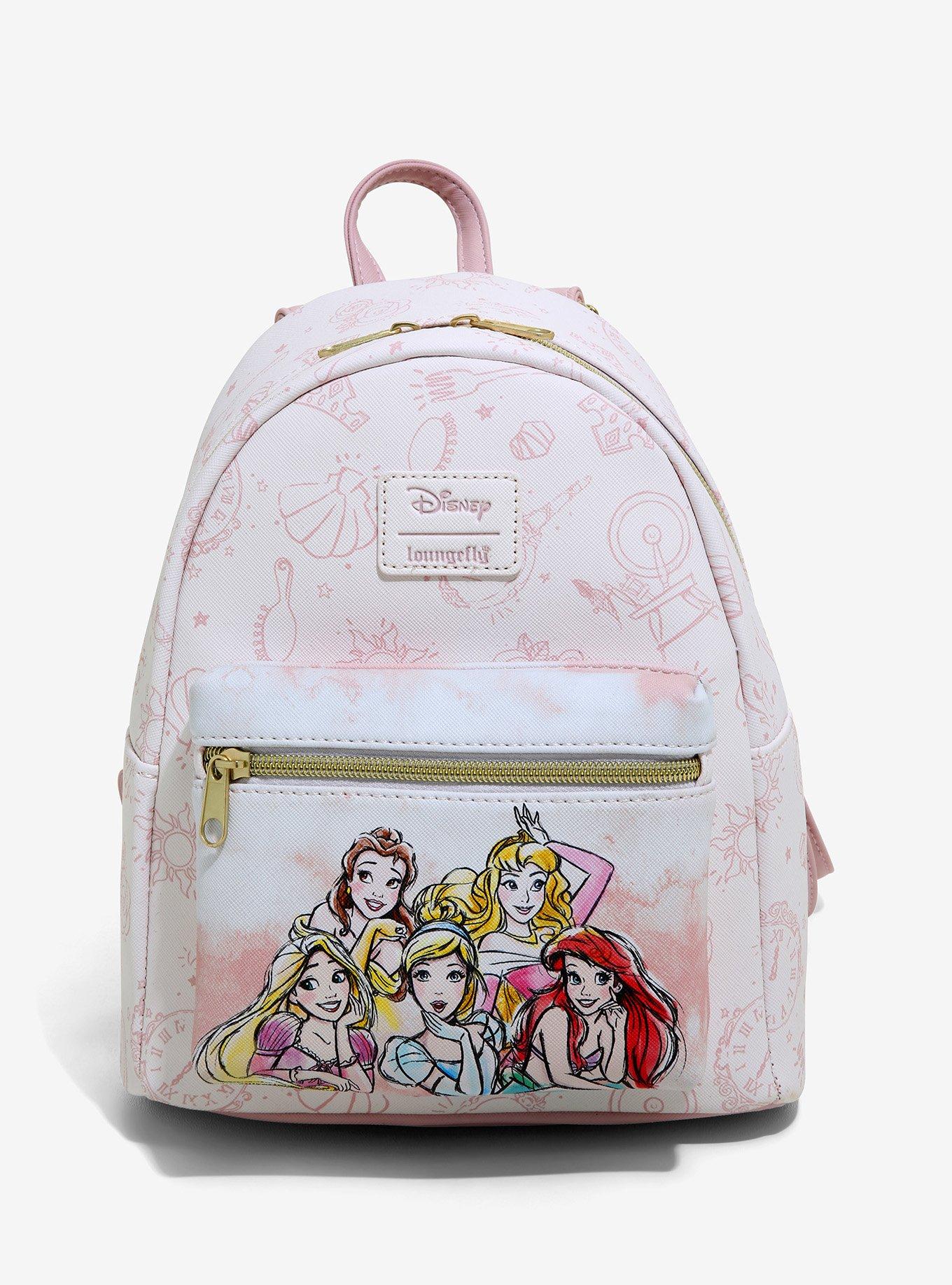 to invent chocolate pull Loungefly Disney Princess Icons Mini Backpack | Hot Topic