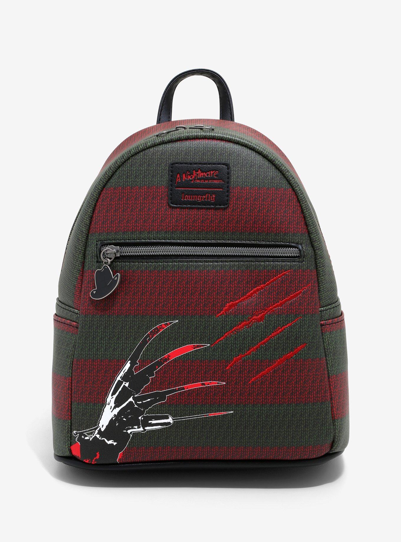 Loungefly A Nightmare On Elm Street Freddy Glove Stripe Mini Backpack Hot Topic