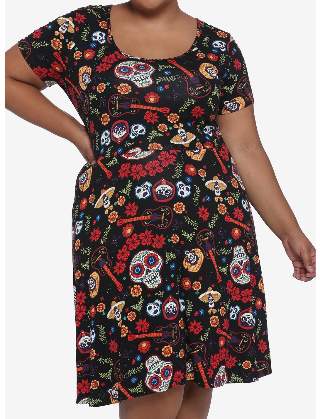 Disney Pixar Coco Lace Back Dress Plus Size, MULTI, hi-res