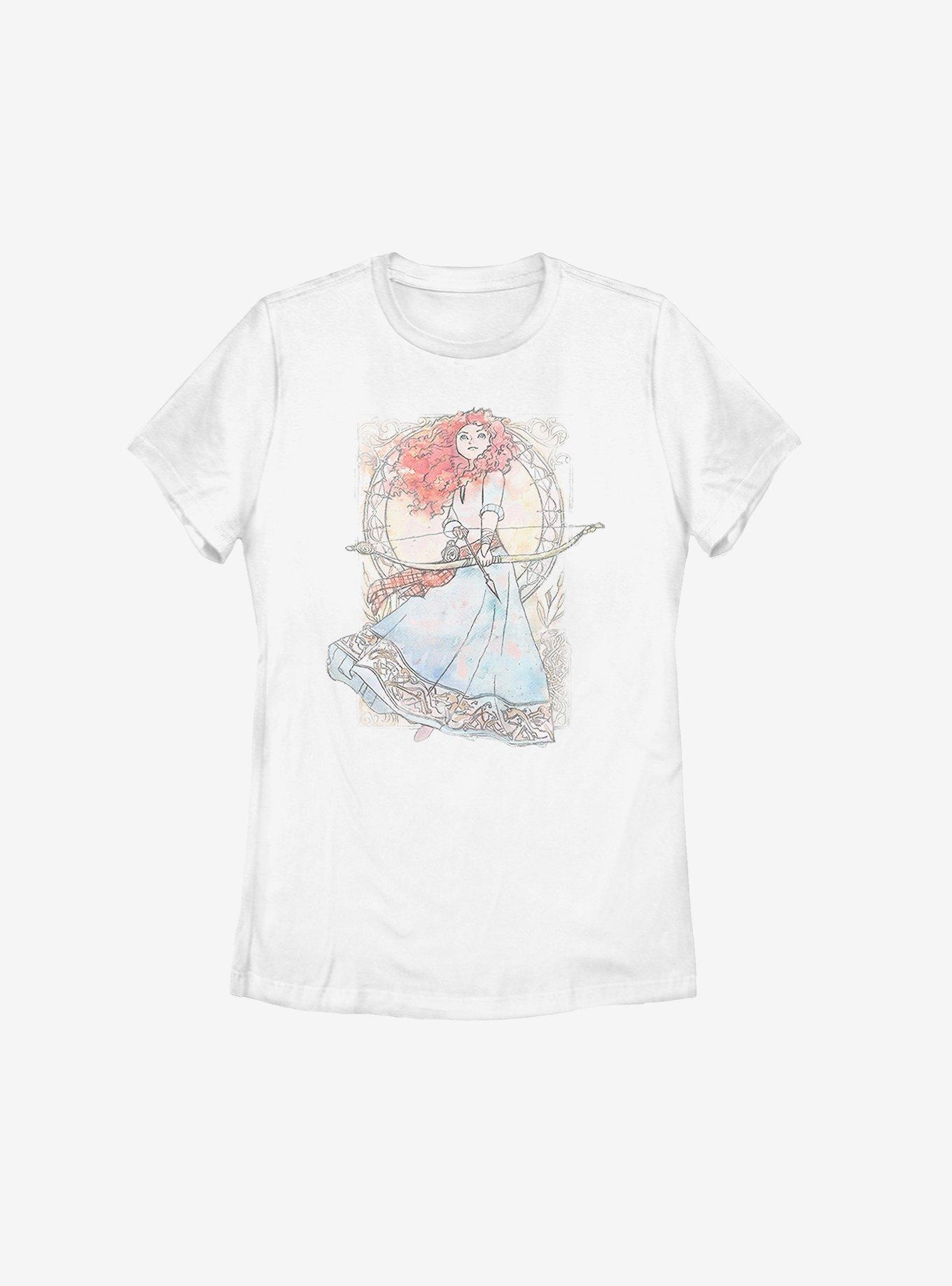 Disney Pixar Brave Watercolor Merida Womens T-Shirt, , hi-res