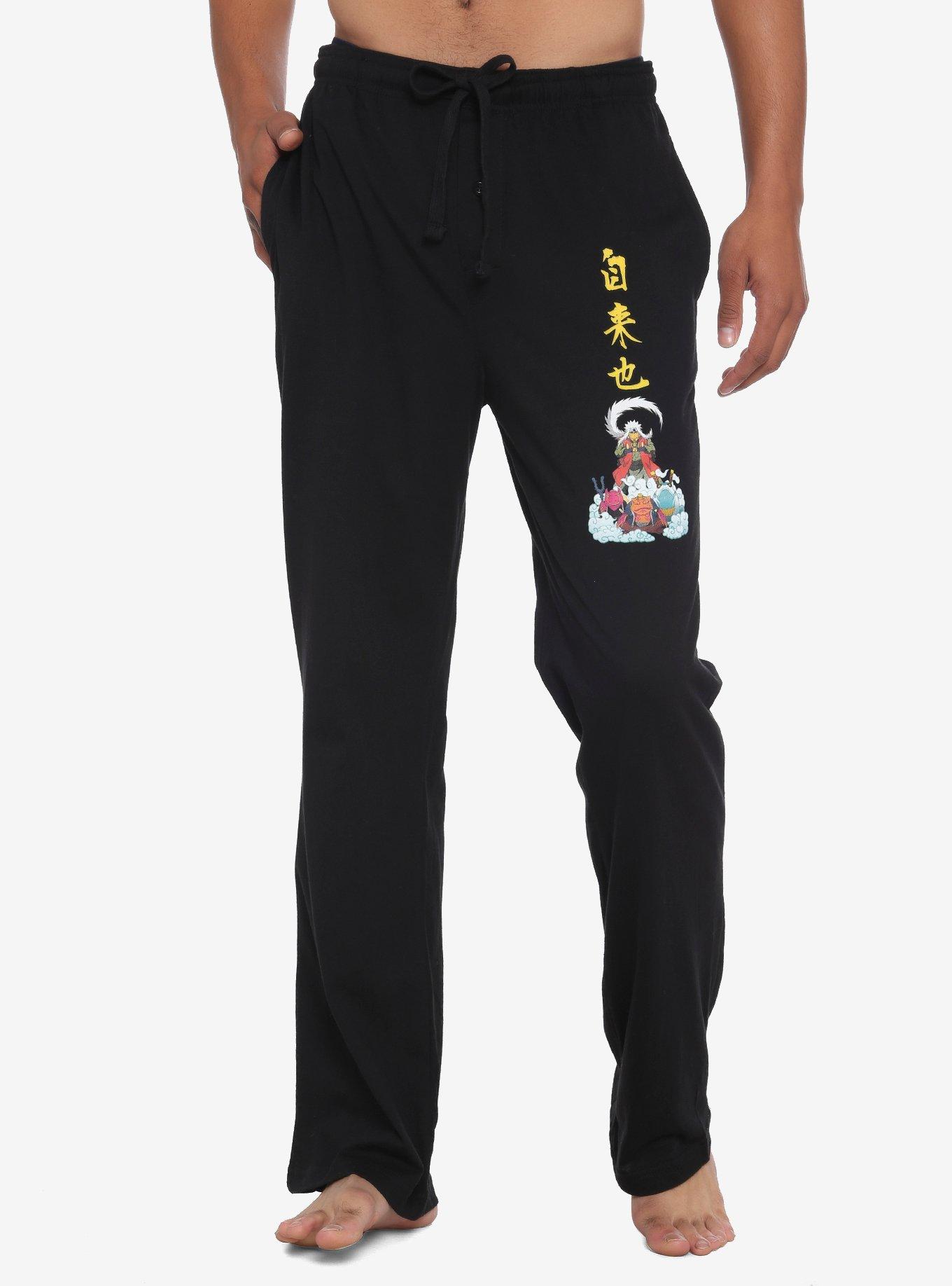 Naruto Shippuden Jiraiya Sensei & Toads Pajama Pants, BURGUNDY, hi-res