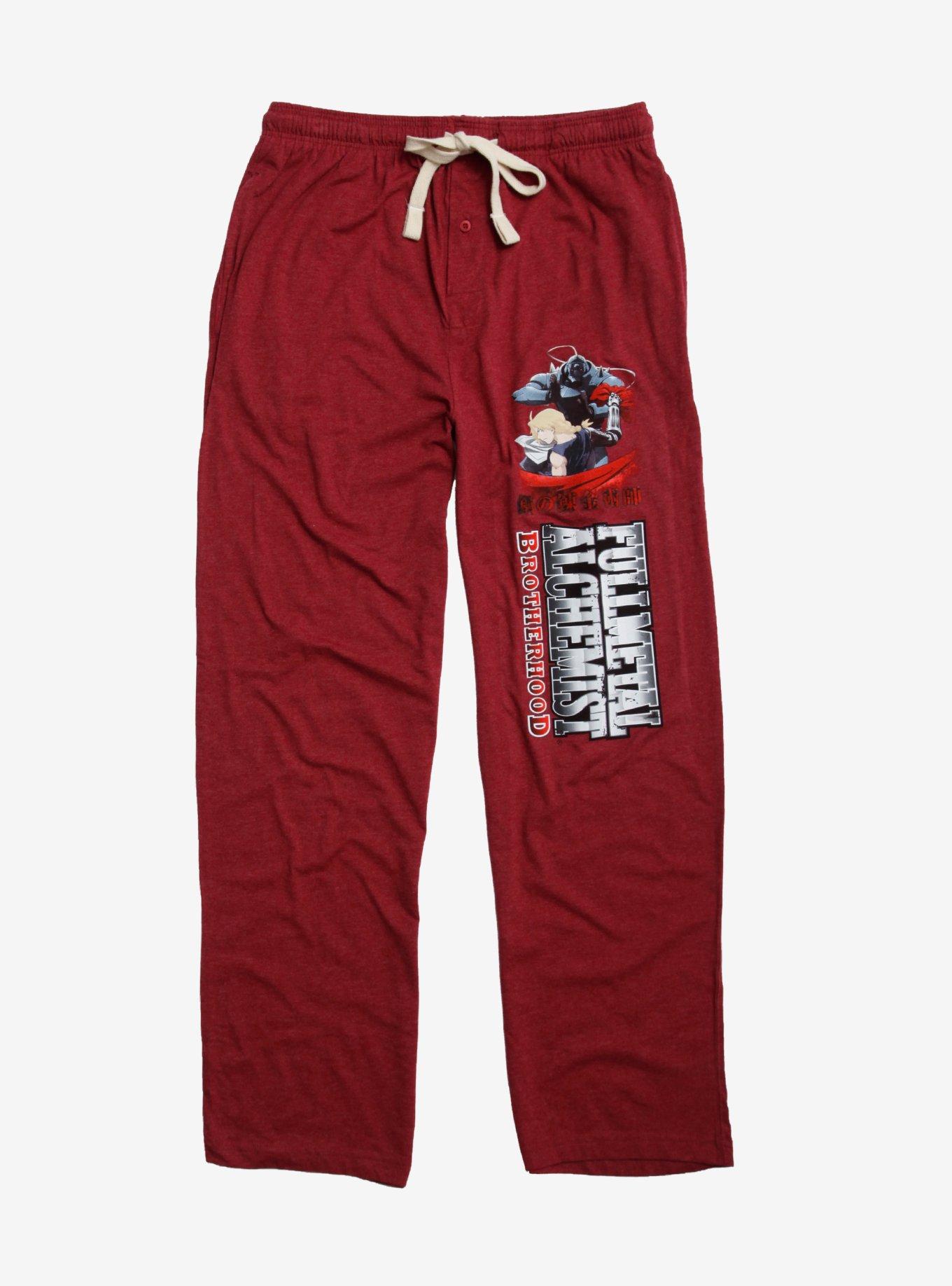 Fullmetal Alchemist: Brotherhood Logo Pajama Pants, BURGUNDY, hi-res