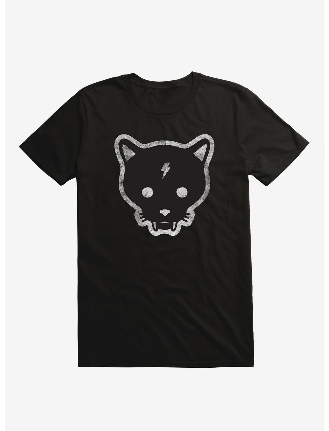 Gato Negro Cat Black T-Shirt, BLACK, hi-res