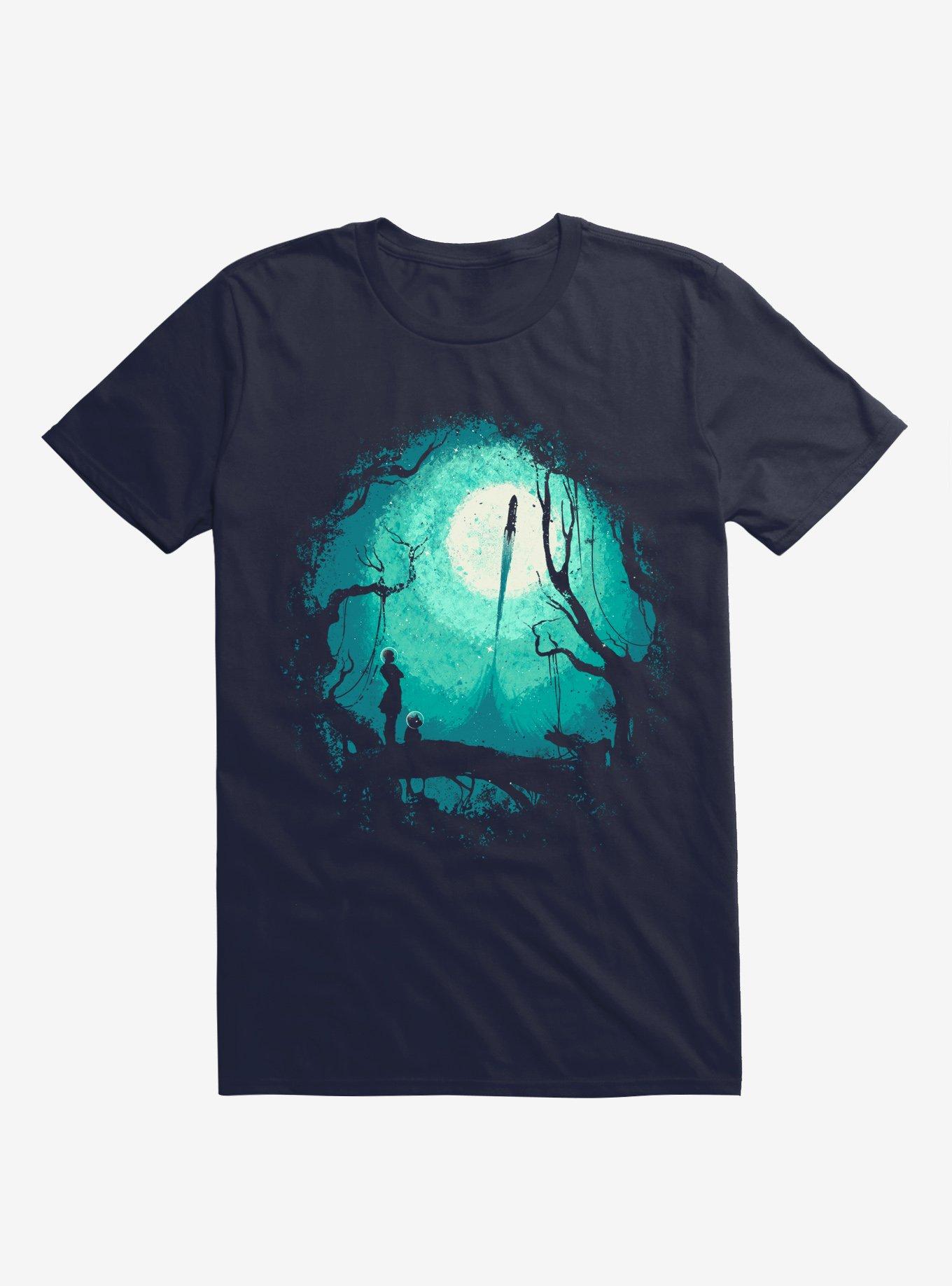 After Cosmic War Rocket Navy Blue T-Shirt, , hi-res