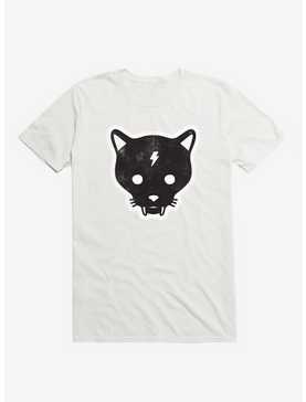 Gato Negro Cat White T-Shirt, , hi-res