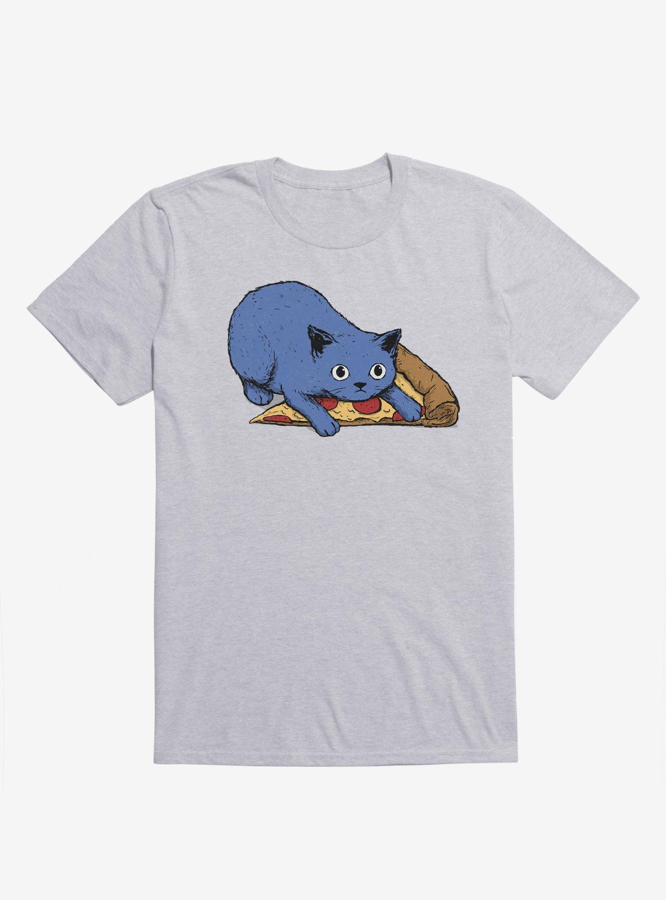 Get Your Own Pizza, Human! Cat Sport Grey T-Shirt, SPORT GRAY, hi-res