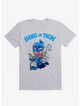 Hang In There! Bicycle Cat Sport Grey T-Shirt, , hi-res