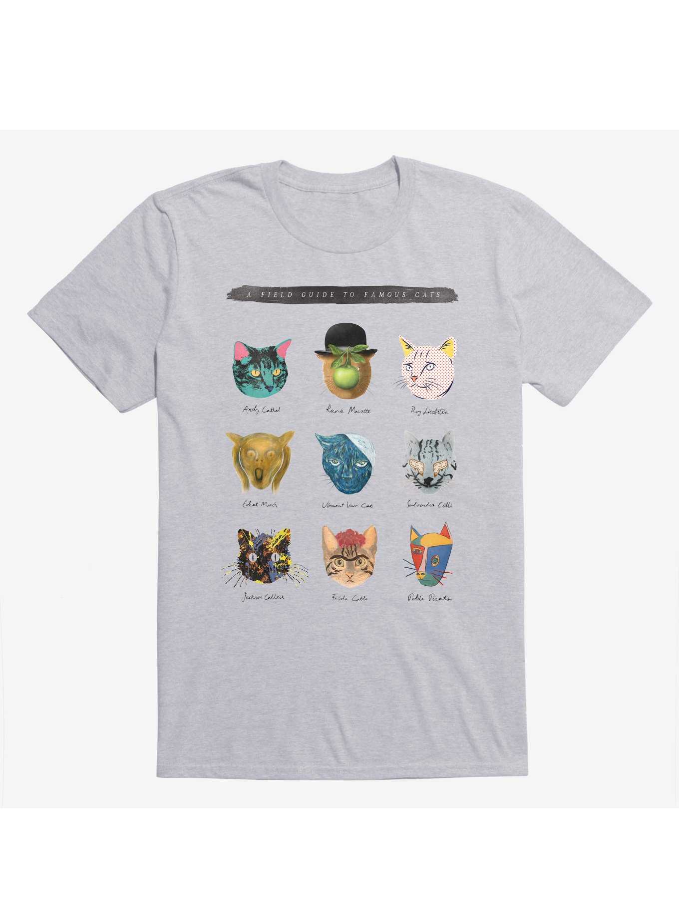 Art&Meow Artist Cats Sport Grey T-Shirt, , hi-res