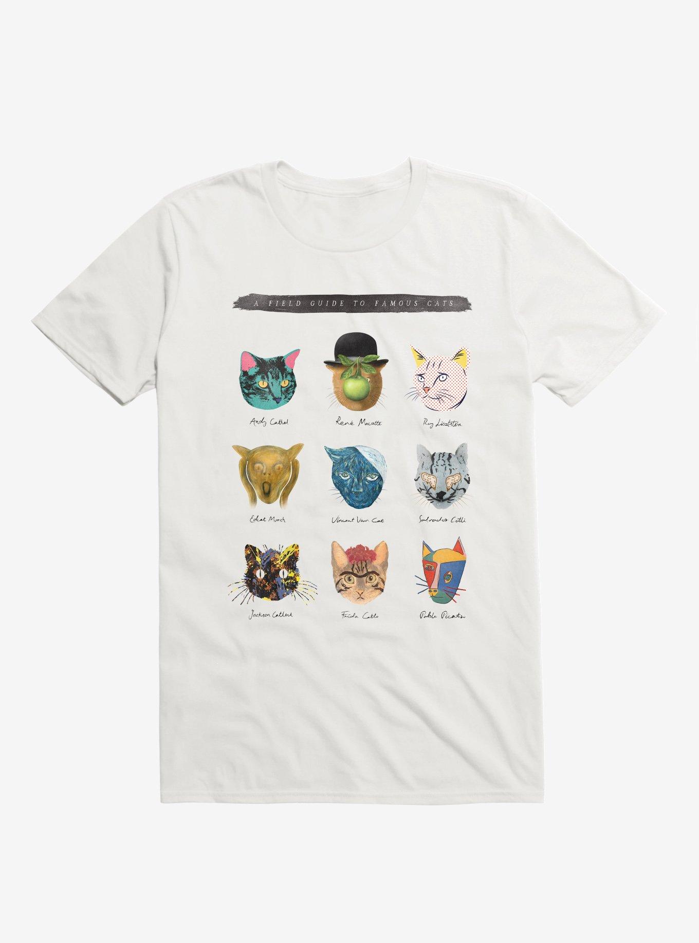 THRDLESS Art&Meow Artist Cats White T-Shirt