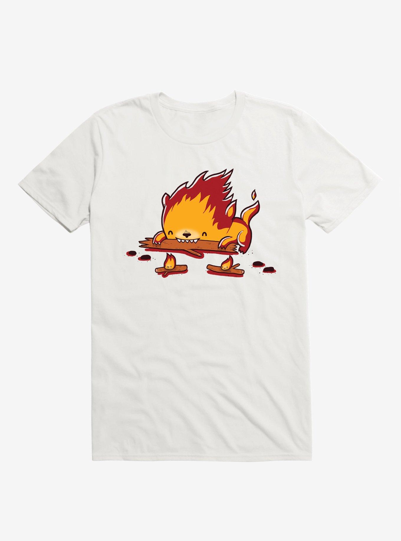 His Burn Is Worse Than His Bite Pet White T-Shirt, , hi-res