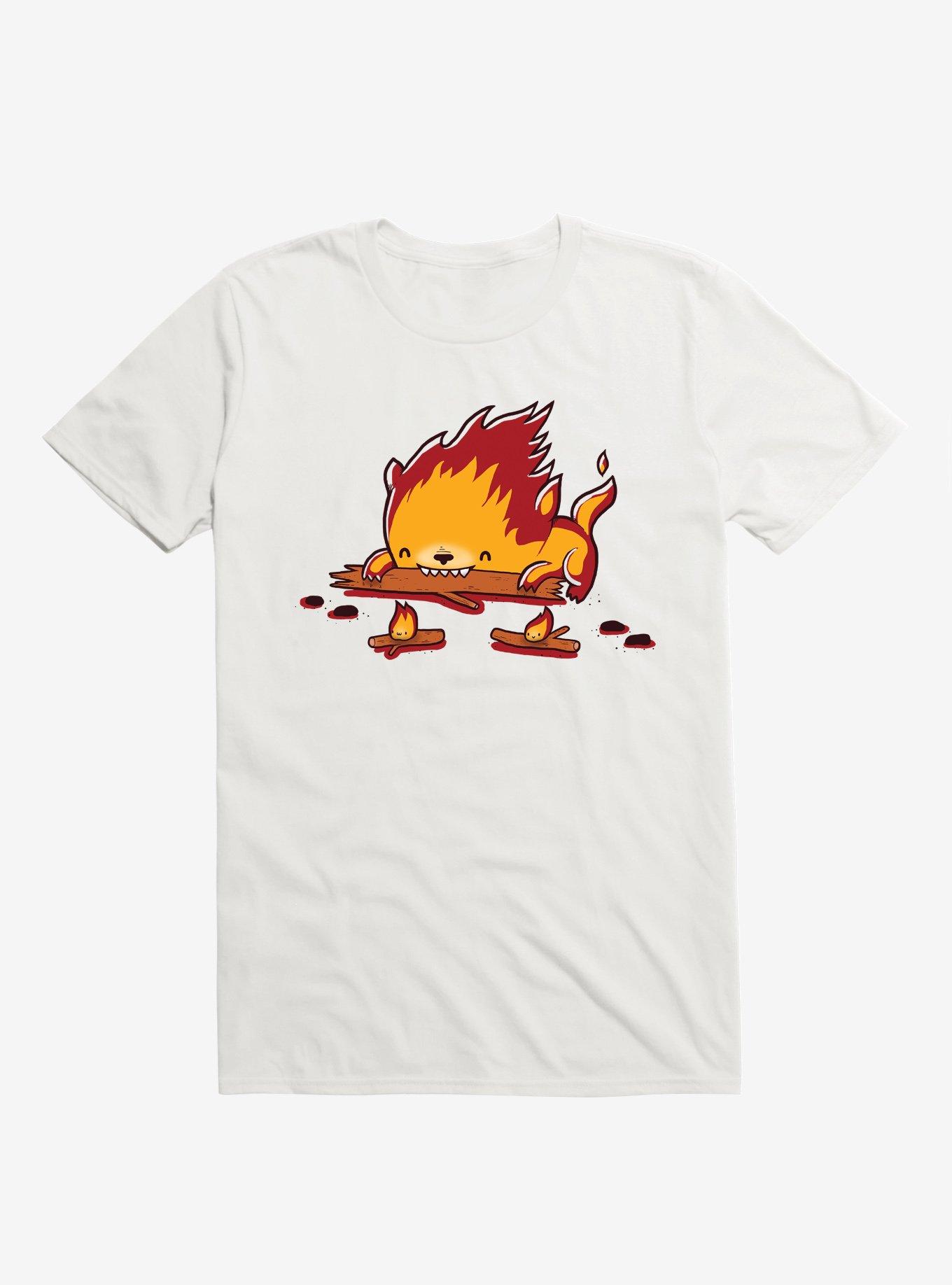 His Burn Is Worse Than His Bite Pet White T-Shirt, WHITE, hi-res