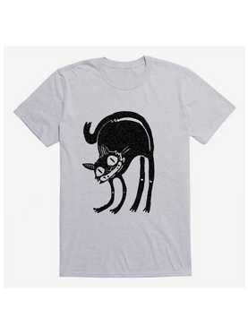 Frightened Black Cat Sport Grey T-Shirt, , hi-res