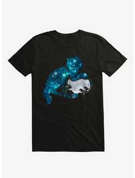 I Can Haz Galaxy Cat Black T-Shirt, , hi-res