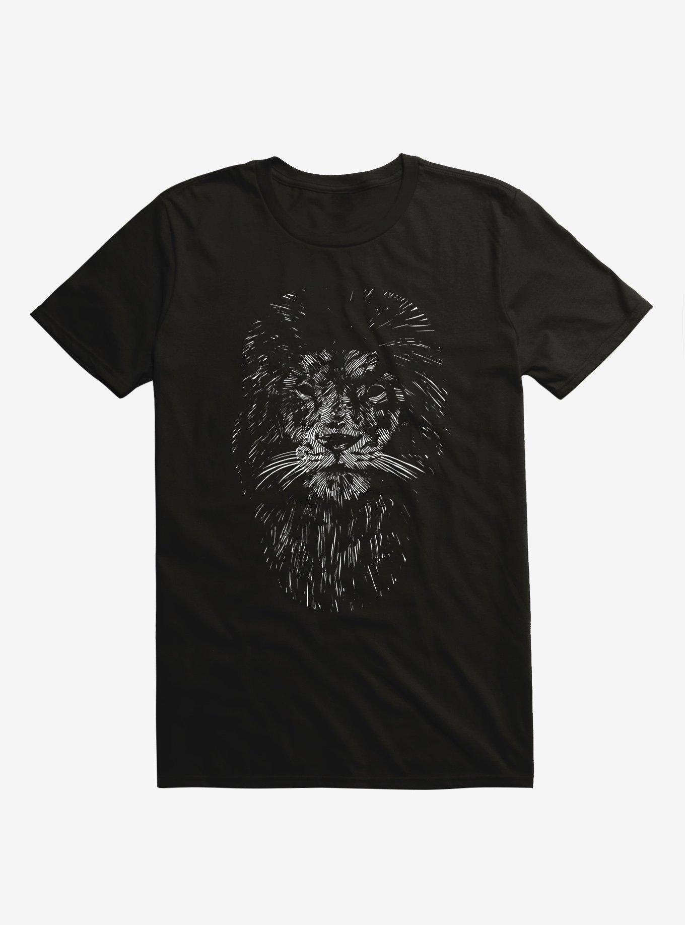 Black Lion Black T-Shirt, , hi-res