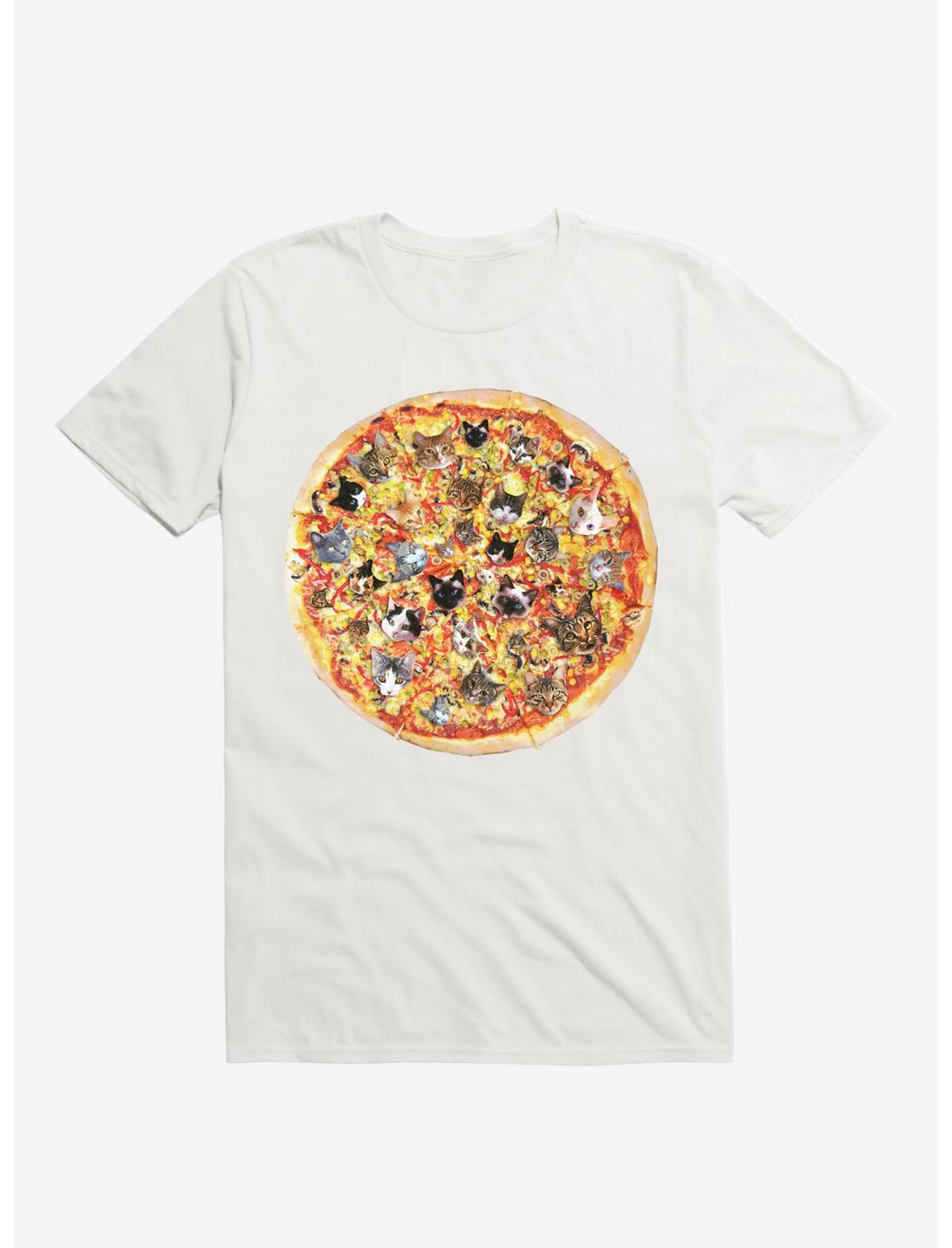 If The Internet Was A Pizza Cat White T-Shirt, WHITE, hi-res