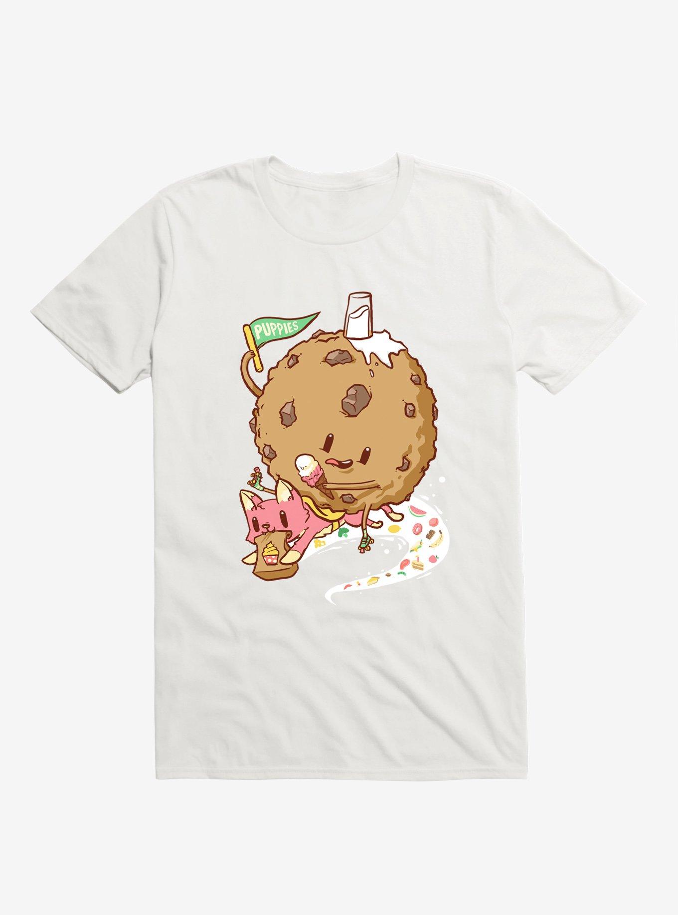 Cake Delivery Cat White T-Shirt, , hi-res