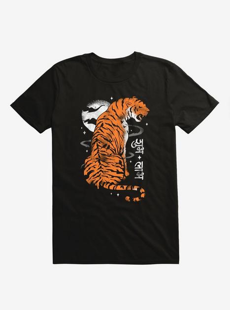 Jewel Of India Tiger Black T-Shirt - BLACK | Hot Topic