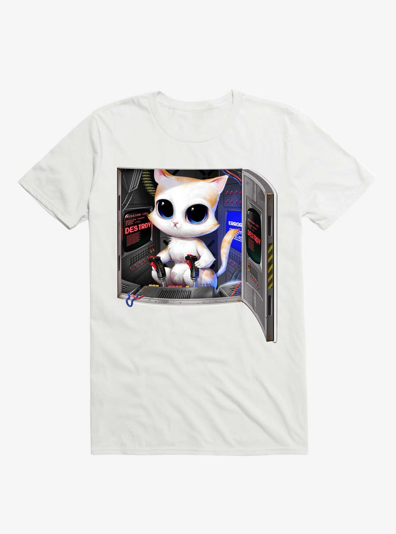 Cat Piloted Cyborg T-Shirt, , hi-res