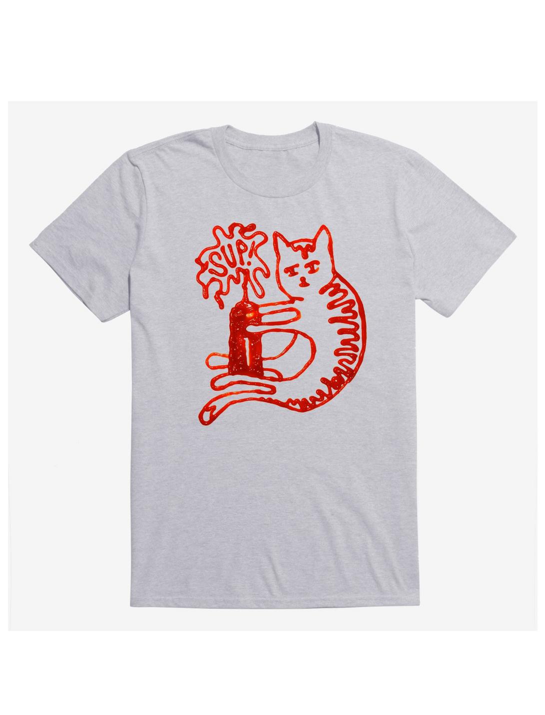 Catsup Cat Ketchup Sport Grey T-Shirt, SPORT GRAY, hi-res