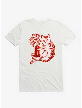 Catsup Cat Ketchup White T-Shirt, , hi-res