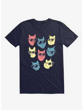 Cool Cats Navy Blue T-Shirt, , hi-res