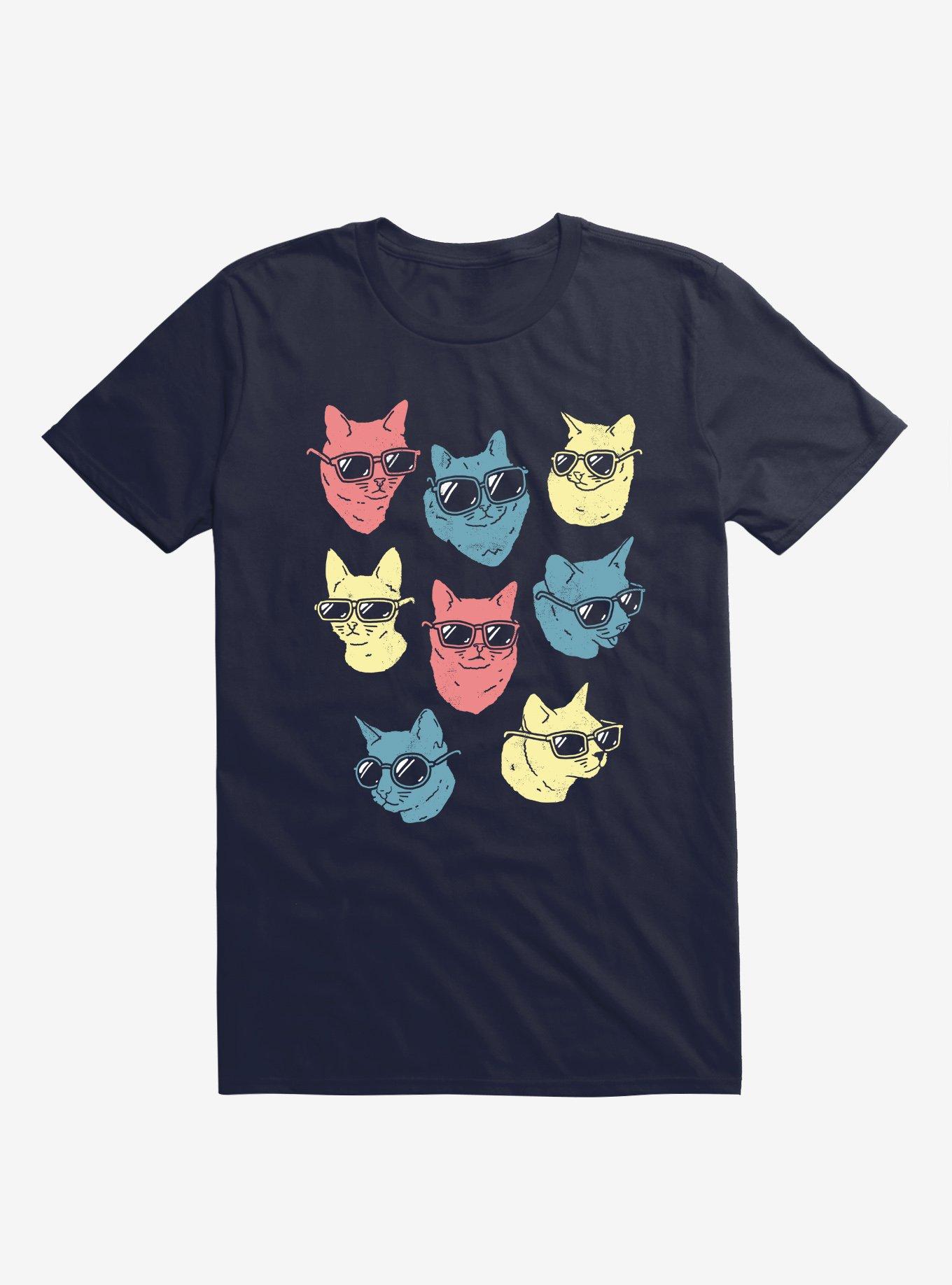 Cool Cats Navy Blue T-Shirt, , hi-res