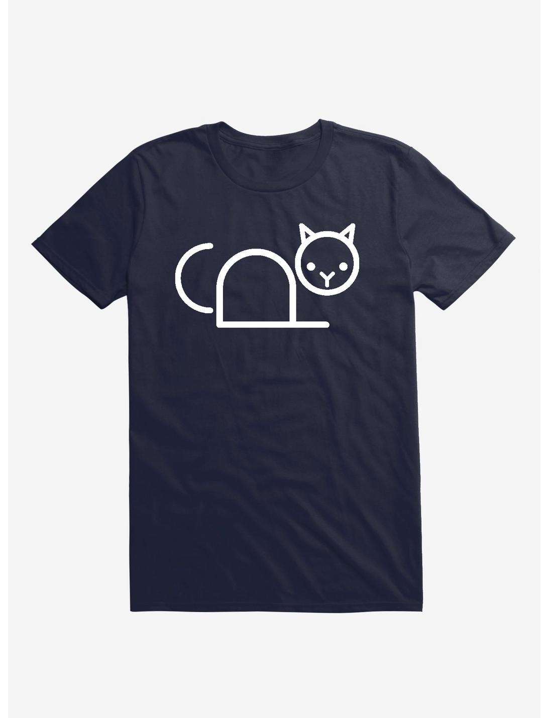 Copy Cat Navy Blue T-Shirt, NAVY, hi-res