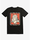 Dogs Are Bitches Cat Black T-Shirt, BLACK, hi-res
