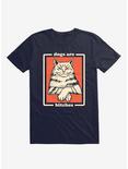 Dogs Are Bitches Cat Navy Blue T-Shirt, NAVY, hi-res