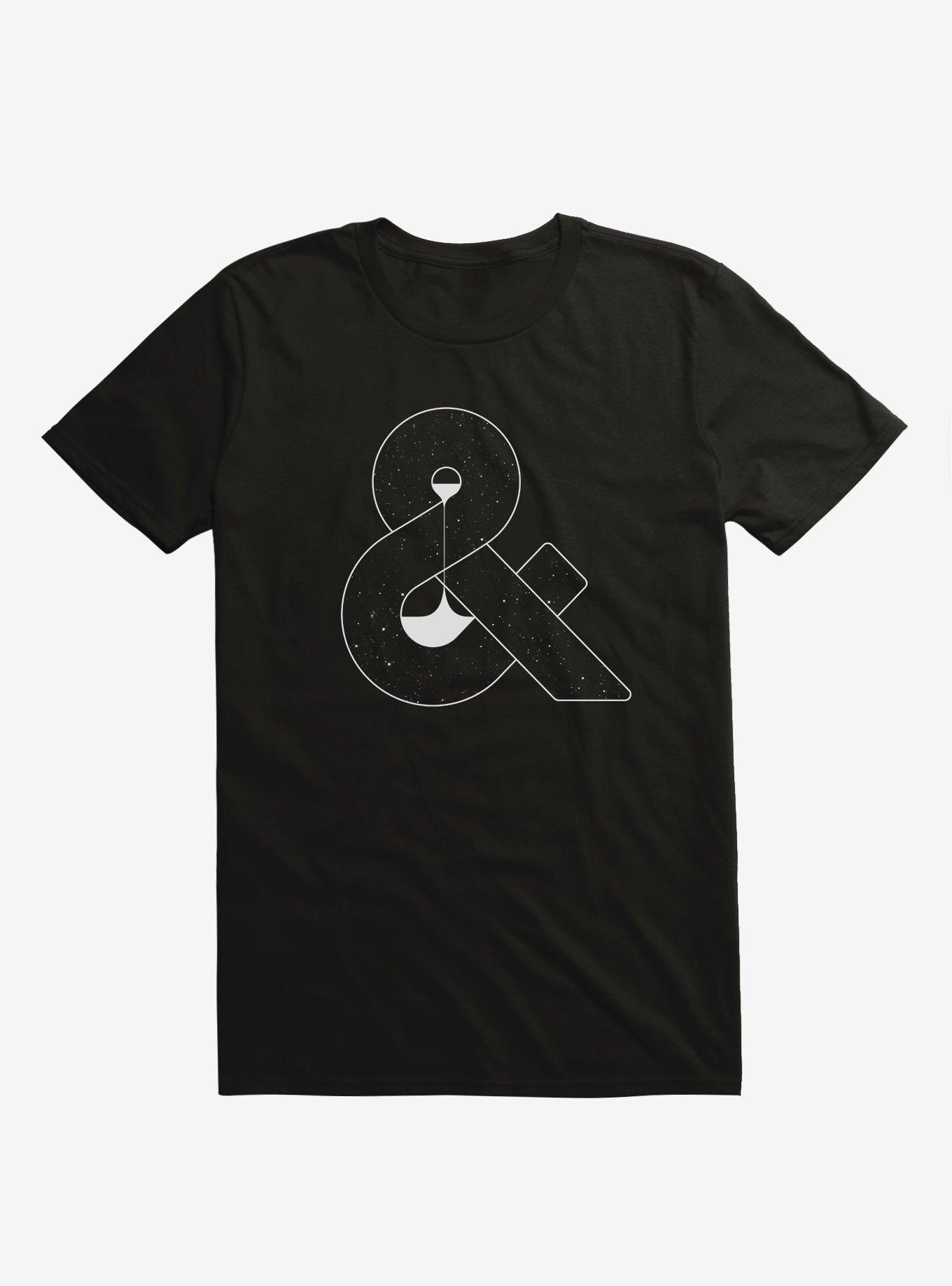 Time & Space Ampersand Black T-Shirt - BLACK | Hot Topic