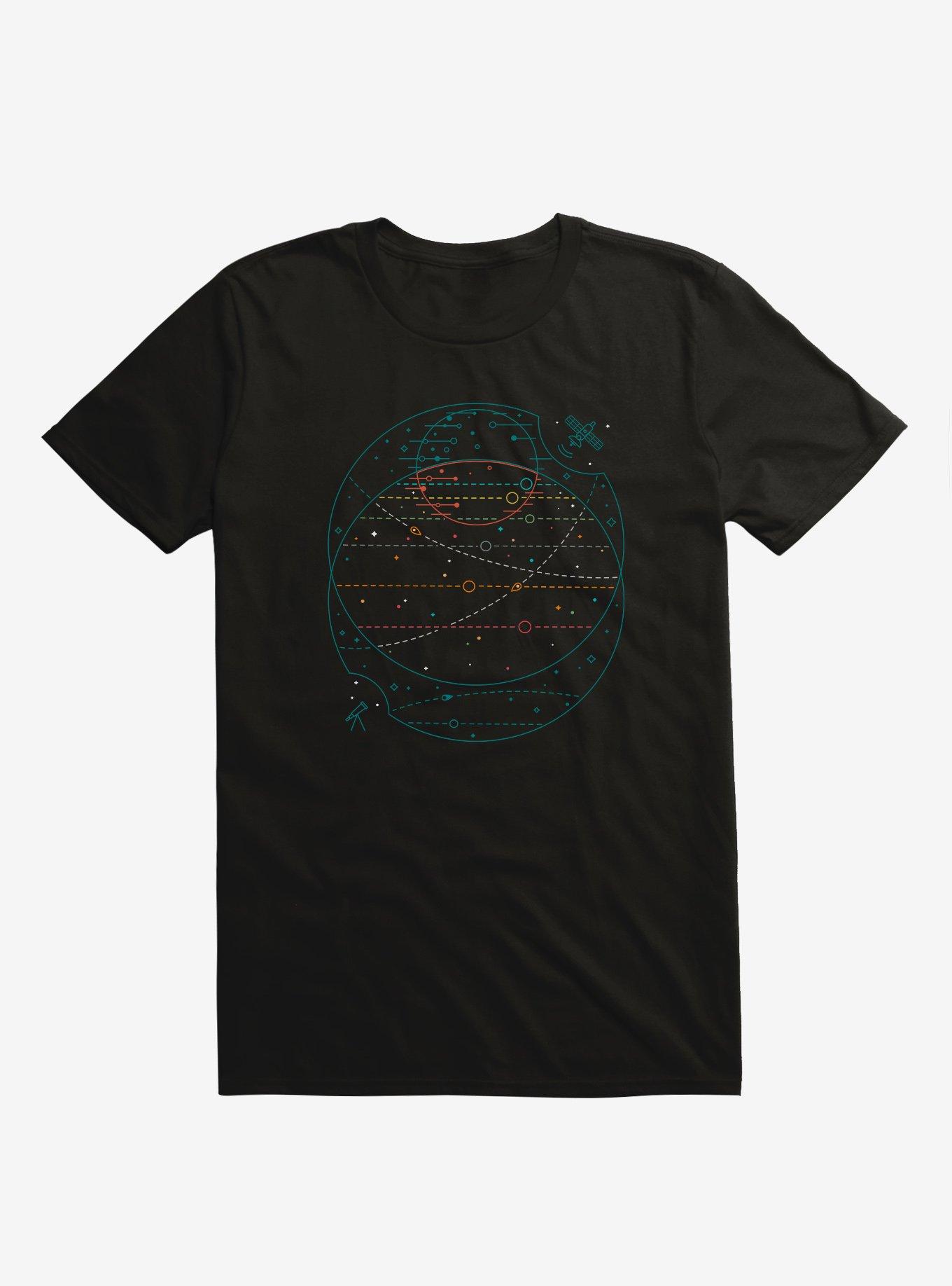 Trappist 1 Galaxy Black T-Shirt