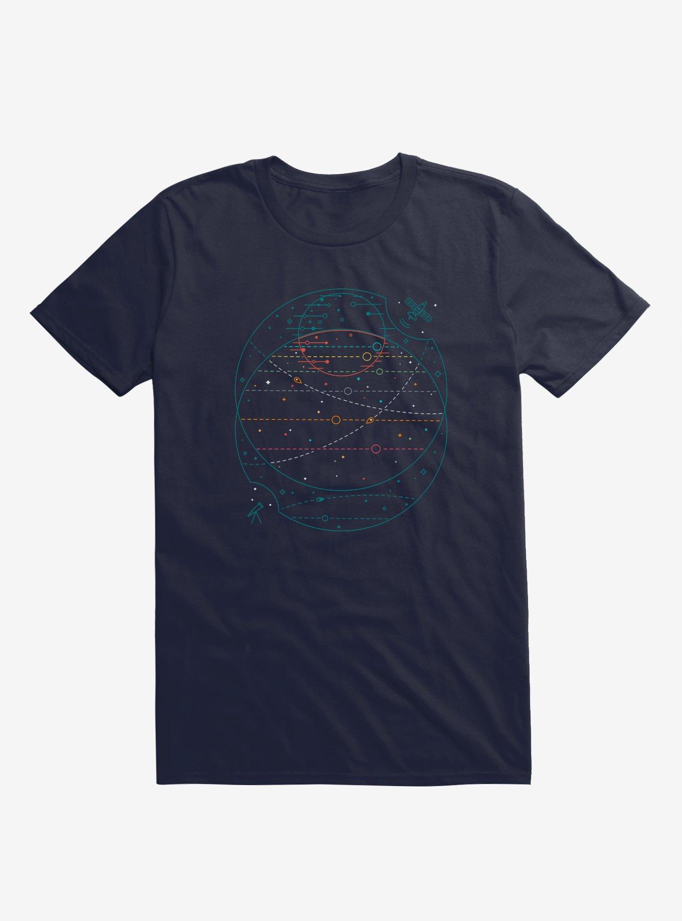 Trappist 1 Galaxy Navy Blue T-Shirt, , hi-res